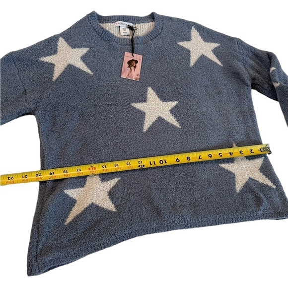 NWT Sincerely Jules Women's Cozy Soft Pullover Star Sweater Blue Size Sm… - Picture 15 of 17